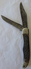 VINTAGE SCHRADE WALDEN USA 225H FOLDING HUNTER KNIFE - USED picture
