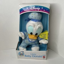Vintage 1992 Lullaby Baby Donald Duck Mattel Disney Mickey - NEW IN WORN BOX picture