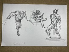 Hulk VS. Wolverine Marvel Animation Comics Art Frank Paur CONCEPT art Cel I10 picture