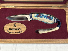 Browning Model 381 Limited Edition Horsehair Knife With Display MIJ Japan picture