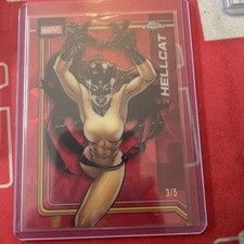 2026 Topps Chrome Marvel Sapphire Hellcat Red /5 picture