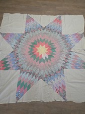 Vintage BROKEN STAR ~ LONE STAR Quilt Top picture