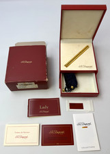 Vintage ST Dupont Paris Lady Mascara Rollerball Pen w/ Bag, Box & Papers France picture