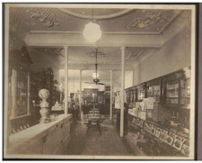 VINTAGE 1910s INTERIOR PHARMACY PHOTO 12x10