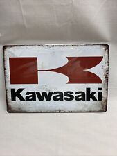 Kawasaki Vintage Style Metal Sign Man Cave Garage Shop picture