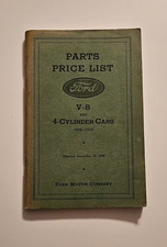 1928-1932 FORD MOTOR COMPANY PARTS PRICE LIST V-8 AND 4 CYLINDER CARS REPRINT picture