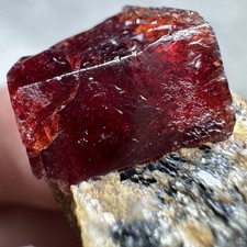 75 Ct  AmazingNatural Hot Red Zircon Specimen From Skardu Pakistan picture