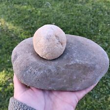 Indian Artifacts Mortar Ball  Pestle Authentic California  picture