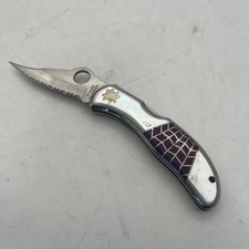 Spyderco Santa Fe Spiderweb G2 Lockback Knife RARE picture