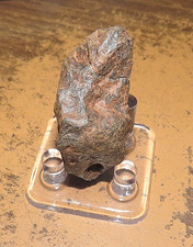 49 Gm . CANYON DIABLO IRON METEORITE ; ARIZONA; PATINA ; USA; STAND picture