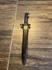 AFH US WWII Era Garand Bayonet with Metal Scabbard w/Beltclip. picture