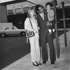 Garfield Sobers At Heathrow Airport In London With His Wife Old Photo picture