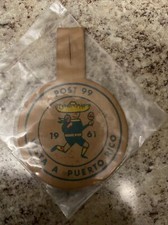 Vintage 1961 Vista A Puerto Rico Post 99 Scout Leather Patch picture