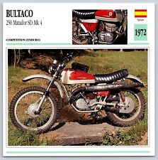 Bultaco 250 Matador SD Mk 4 1972 Spain Edito Service Atlas Motorcycle Card picture