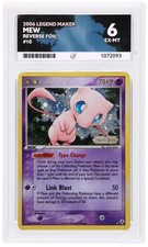 Mew 10/92 Reverse Holo ACE 6 POP 4 EX Legend Maker Graded Pokemon Card TCG picture