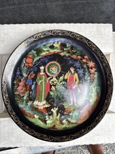 Vintage 1989 USSR Russian Fairy Tale Porcelain Plate “The Stone Flower” picture