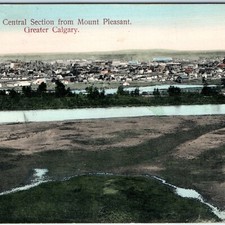 c1900s Calgary, AB Mount Pleasant Central Panoramic Postcard Canada Pearson picture