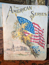 Antique School Composition Notebook Vtg 1898 Paper Ephemera Americana Columbus M picture