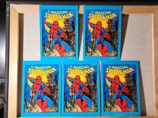 Vintage 1983 THE AMAZING SPIDER-MAN Halloween Greeting Card LOT Of 5 HALLMARK picture