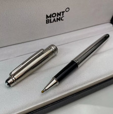 Montblanc Meisterstück Classique 163 Rollerball Pen Silver Trim New Gift Box picture