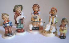 Lot of 5 Hummel Goebel Girl Boy Figurines W Germany picture
