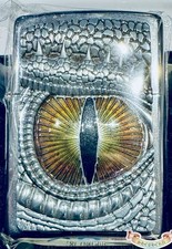 NEW RARE 2014 ZIPPO DRAGON EYE DEEP CARVE LIGHTER H-14 US FIRST RUN EMBLEM picture