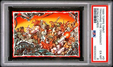 1989 Topps TMNT #D Trashing The Transmit : Collector's Edition Bonus Cards PSA 6 picture