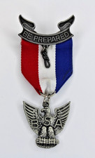CFJ Eagle Scout Medal Red White Blue Ribbon Boy Scouts of America BSA picture