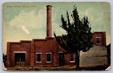 K67/ Huron Ohio Postcard c1910 Water Works Building 106 picture