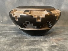 Effie Orville Garcia Santa Clara Pottery, 2.25in x 3.5in Black on Black picture