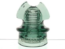 EXCEPTIONAL- CALIFORNIA MICKEY MOUSE EARS Glass Cabletop Helmet Insulator picture