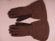ORIGINAL, VG WWI Wool/Leather Gloves/Gauntlets As Worn By Doughboys (Size 8-9) picture