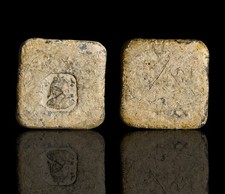 RARE Roman to Early Byzantine Lead Commercial Weight of One-Fifth Libra 400AD  picture
