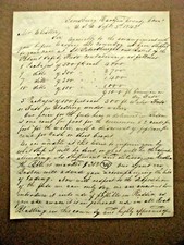  SIMSBURY CONNECTICUT HISTORY BICKFORD SAFETY FUZES 1844 LETTER  picture