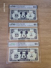 Vintage Walt Disney World Recreation Coupon-Three Sequential Serial Numbers picture