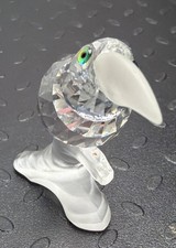 Vintage Swarovski Silver Crystal Toucan Figurine 7621 NR 000002 Retired Box: 7A2 picture