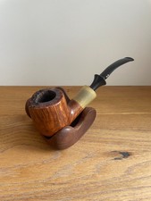 Savinelli Nonpareil 9606 Bent Billiard Horn Horn 1960s Vintage Pipe Pipe 烟斗 picture