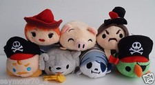NWT Authentic Disney Pirates of the Caribbean Tsum Tsum COMPLETE SET OF 7 picture