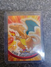 1999 Topps Pokemon Charizard #06 Green Logo Non-Holo Vintage US Oval Seal MP picture