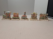 Precious Moments Figurines Lot Christmas Tain Set Not Complete picture
