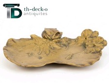 MURSH INKWELL BRONZE GOLD DECOR THOUGHTS ART NOUVEAU INKWELL JUGENDSTIL 1900 picture