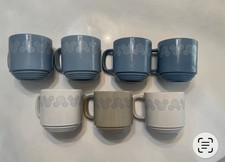 7 pcs Disney Parks Mickey Mouse Logo Concentric Circle Lines Coffee Cup Mug💫 picture