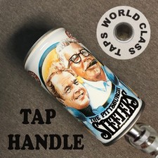 vintage PITTSBURGH STEELERS ART ROONEY CHUCK NOLL CAN Iron City beer TAP HANDLE picture