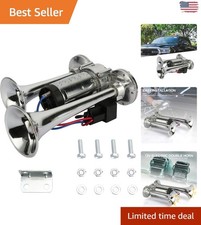 High-Performance 600DB Dual Electric Air Horn Kit - Easy Install, Durable Design picture