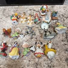 Disney Porcelain Ornaments Figurines Lot of 17 - Grolier picture