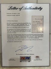 Oliver Wendell Holmes Sr Signed Letter PSA Authenticated Autograph picture