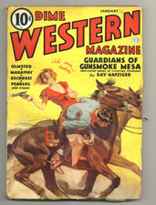Dime Western Magazine Pulp Jan 1936 Vol. 14 #1 FN picture