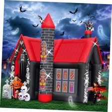 10FT Halloween Inflatable Archway,L-Shape Haunted L Shape Haunted House Tunnel picture