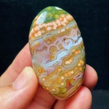 Rare 55G Natural Beautiful Ocean Jasper Stone Healing Agate Madagascar L8342 picture