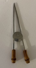 Designer Jacques Adnet Mid-Century French Chrome Plated Sugar Ice Tongs Barware picture